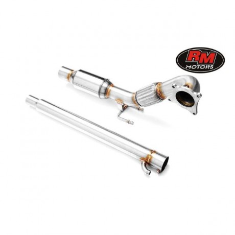 Downpipe της RM Motors για VW Passat B6,B7 / VW Scirocco, R MK3 / VW Jetta MK5,MK6 / Seat Leon FR, Cupra MK2 / Audi A3 8P / VW Golf V,VI GTi / Skoda Octavia RS MK2 2.0 TSi+TFSi FWD (213104)