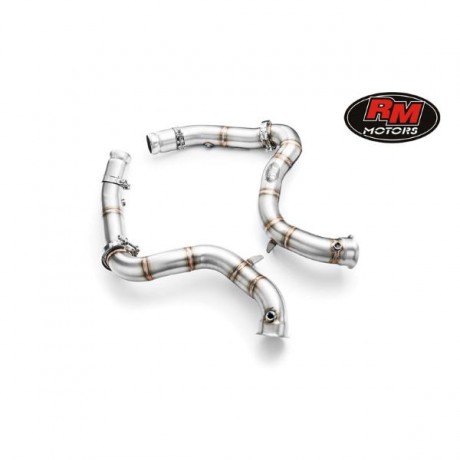 Downpipe Catless της RM Motors για Mercedes W205 C63 AMG 4.0i V8 Bi-Turbo 2015+ (812101)