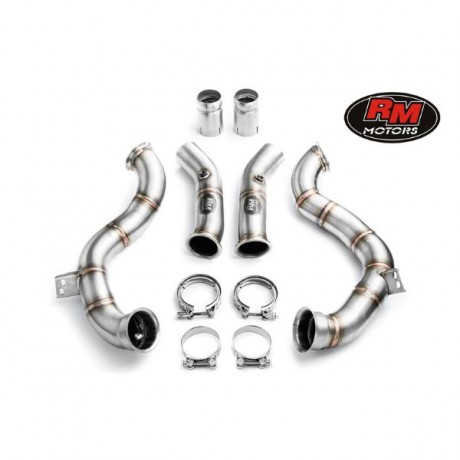 Downpipe Catless της RM Motors για Mercedes W205 C63 AMG 4.0i V8 Bi-Turbo 2015+ (812101)