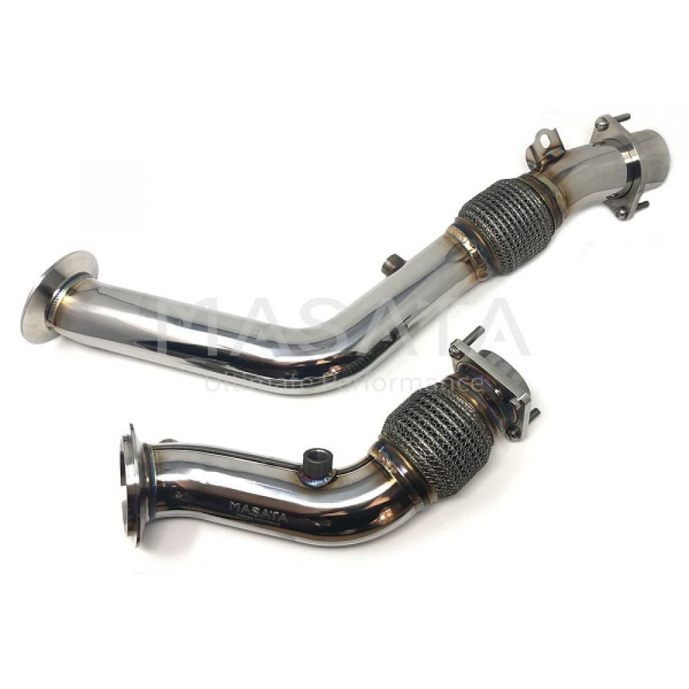 Downpipes χωρίς καταλύτη της Masata για BMW S55 F80 F82 (M2 COMPETITION, M3 & M4) (MST0014)