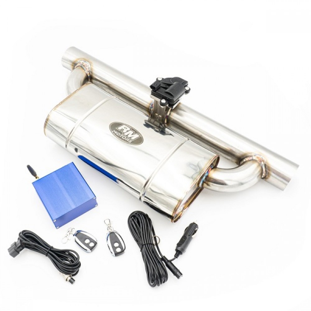 Τελικό εξάτμισης της RM Motors με κλαπέτο και τηλεχειρισμό για ρύθμιση ήχου (PROM.EMVP01/63/350/E)