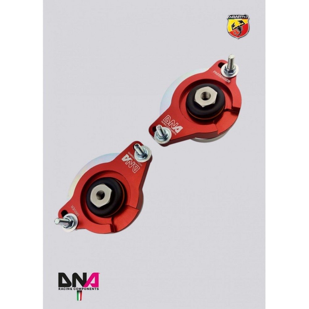 Ρυθμιζόμενα Top Mount Εμπρός της DNA Racing για Fiat 500 + Abarth 2007+ (PC2024)