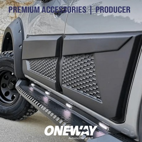 Σετ πλαϊνές φάσες της Oneway Automotive για NISSAN Navara NP300 (D23) 2014-2021 (Jumbo) (BC05.010)