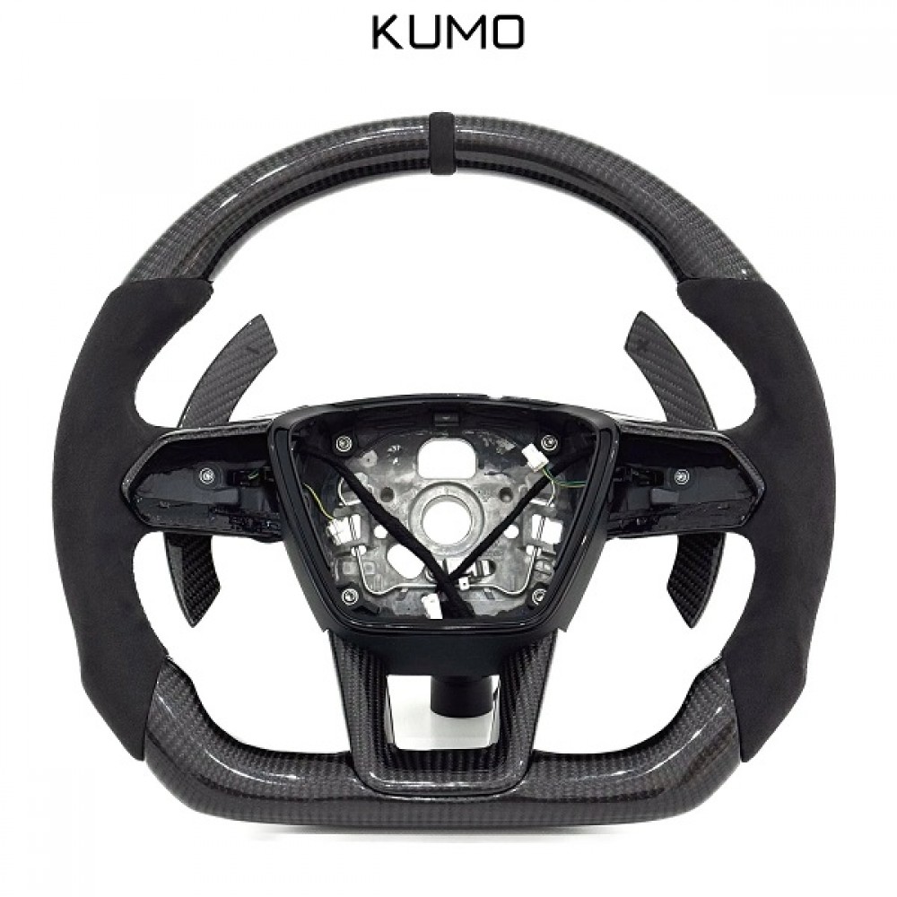 Carbon Fiber Τιμόνι της Kumo Carbon για Audi A/S/RS C8 (AUDI-CSW004)